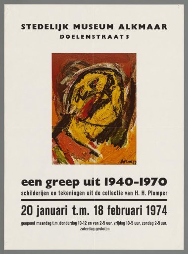 Stedelijk Museum Alkmaar, a selection from 1940-1970 paintings and drawings from the collection of H.H. Plomper.