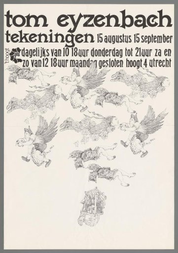 Tom Eyzenbach, drawings 15 August 15 September, 't Hoogt Utrecht.