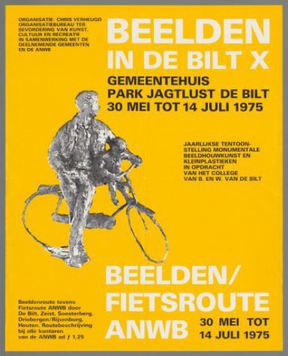 Sculptures in De Bilt. Municipal Park Jagtlust De Bilt. 30 May to 14 July 1975 (...) Sculptures/ Bicycle Route ANWB.