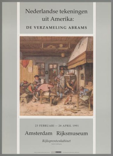 Dutch drawings from America; the Abrams collection. 23 February – 28 April 1991 Amsterdam Rijksmuseum, Rijksprentenkabinet, right main entrance