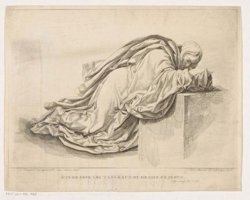 Kneeling figure