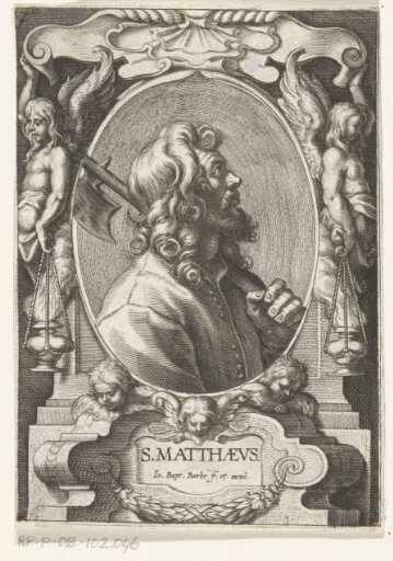 Evangelist Matthew with a halberd