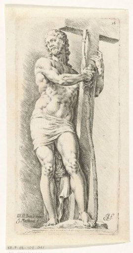 Christ with the cross and other instruments of the Passion