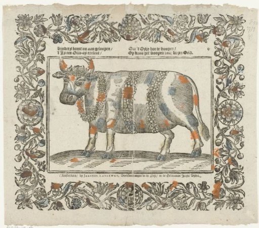 Children come running now / To buy the ox-boe (...)