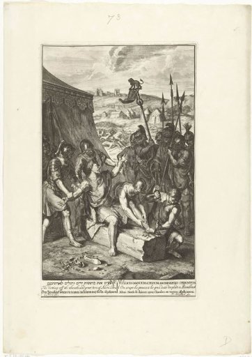 Soldiers cut off the thumbs and great toes of Adonibezek