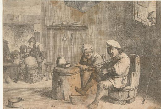 Violin Player in a Tavern