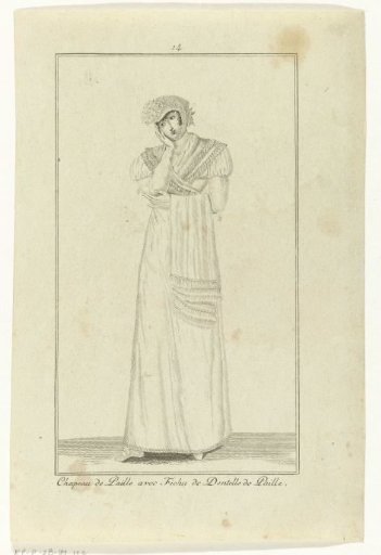 Elegantia, or Journal of Fashion, Luxury and Taste for Ladies, June 1807, No. 14: Chapeau de Paille...