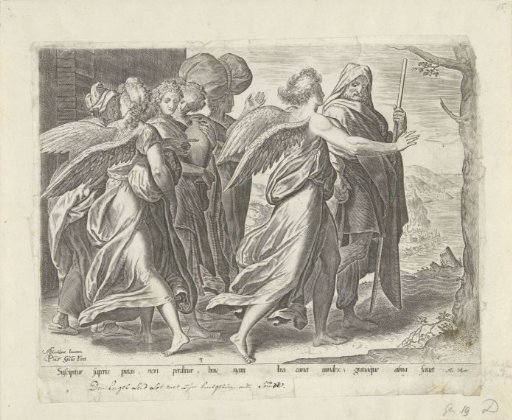 The Angels Lead Lot, His Wife, and Daughters Out of Sodom