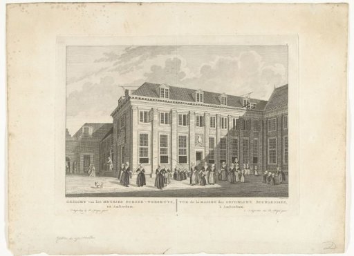 View of the Girls' House of the Burgerweeshuis in Amsterdam