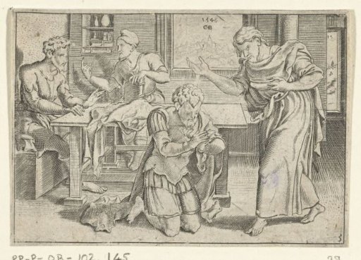 Ananias baptizes Paul