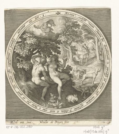 Adam and Eve hide from God