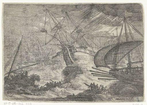 Storm at sea
