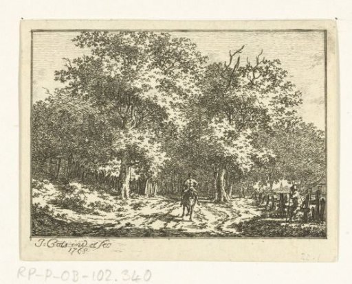 Landscape with a horseman