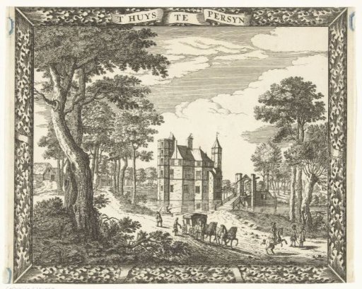 View of Castle Persijn in Wassenaar