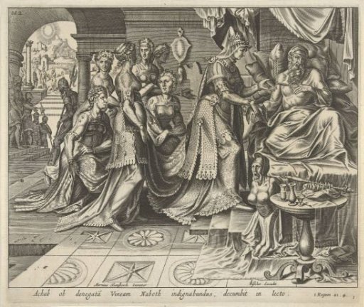 Jezebel Promises King Ahab to Obtain Naboth's Vineyard