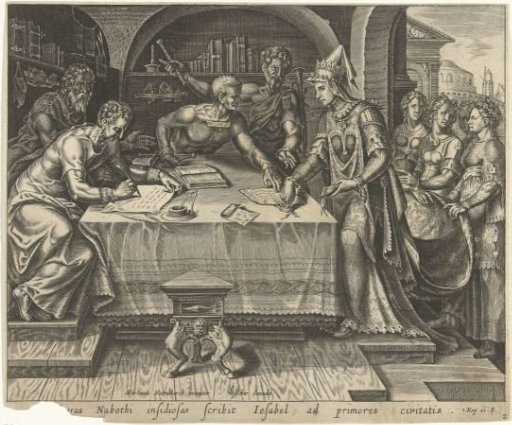 Jezebel Sends Letters to the Elders and Prominent Men