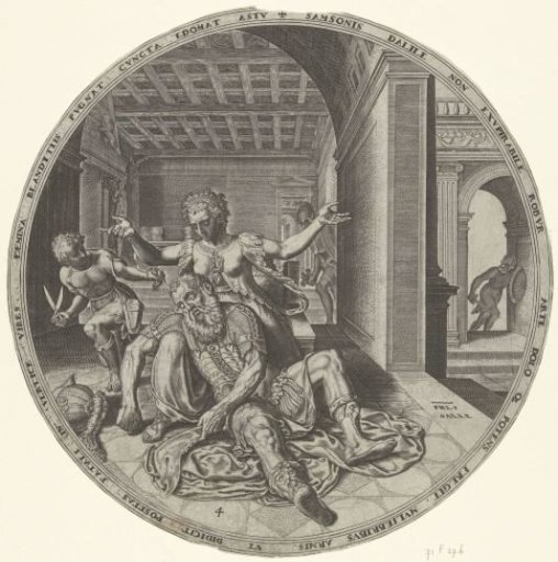 Delilah Cuts Samson's Hair