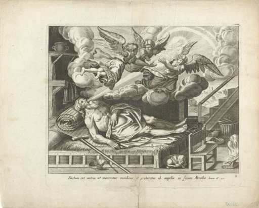 Deathbed of the poor Lazarus