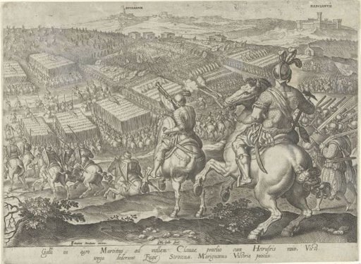 Retreat of Pietro Strozzi during the Battle of Marciano
