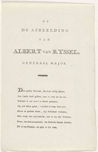 Text on the image of Albert van Ryssel