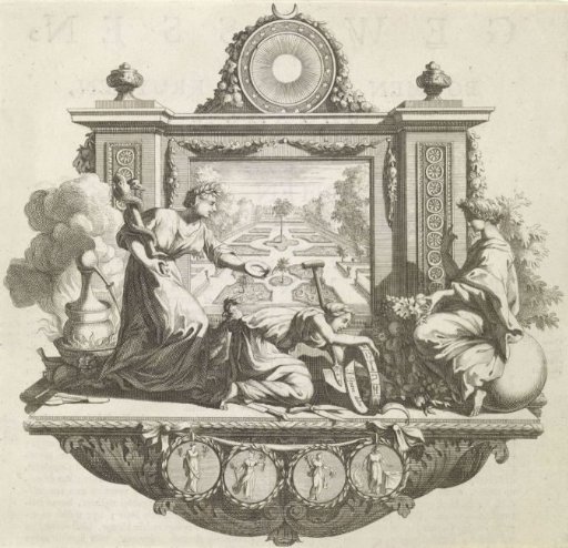 Prudence, Labor and Abundance for a garden