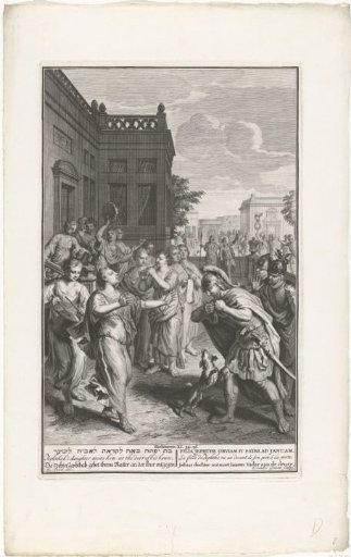 Jephthah is Welcomed by His Daughter