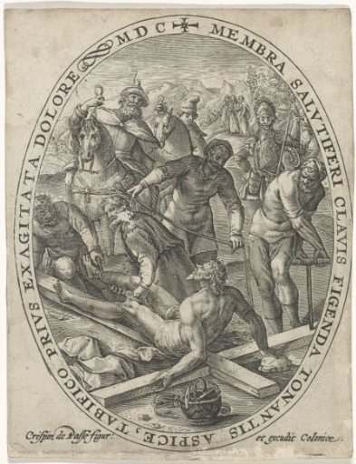 Christ nailed to the cross