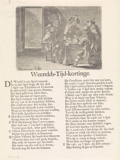Backgammon Game at Bergen, 1709