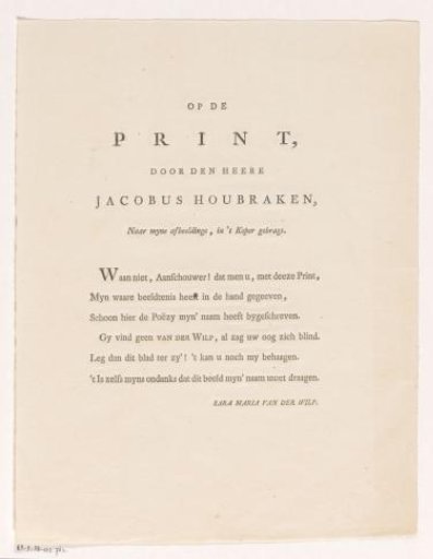 Poem by Sara Maria van der Wilp
