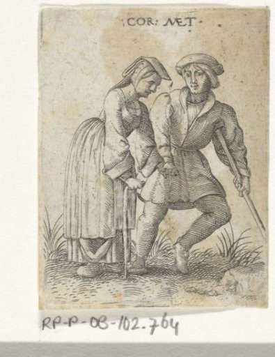 Pair Dressed as Citizens