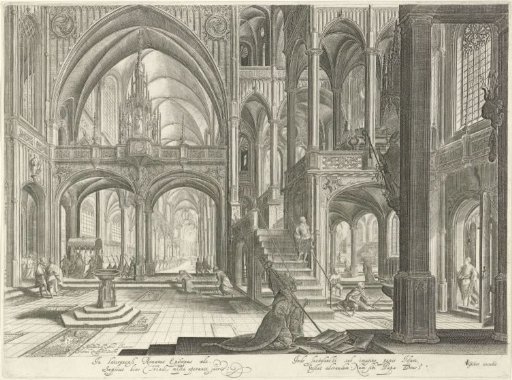 Interior of the Basilica of St. John Lateran in Rome