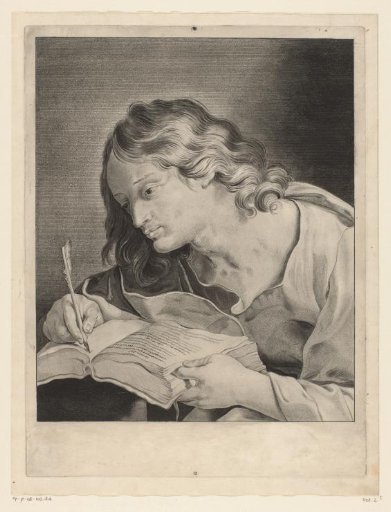 John the Evangelist Writing in a Book