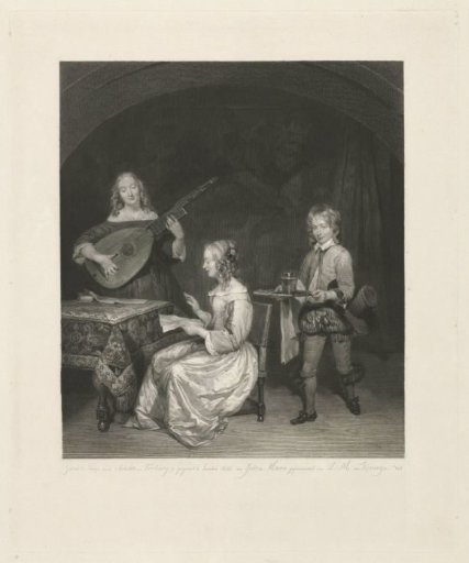Musicking Ladies and a Servant