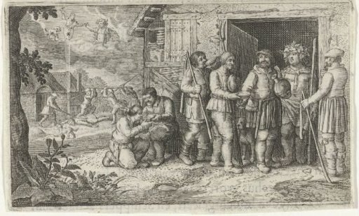 Bacchus with Wine Among Peasants