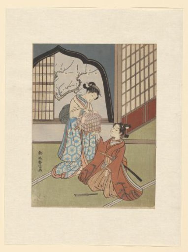 A Couple with a Birdcage