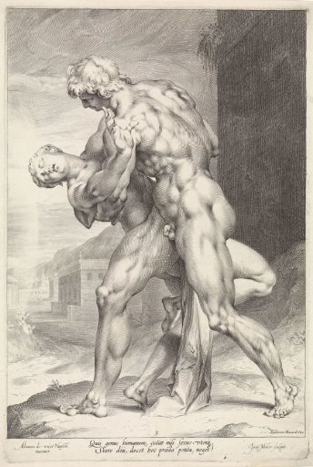 Rape of the Sabine Women, Side View