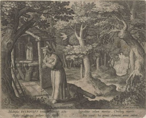 Saint Patroclus of Néris as a Hermit