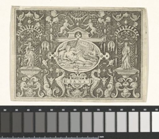 Cartouche: Jupiter and Danaë