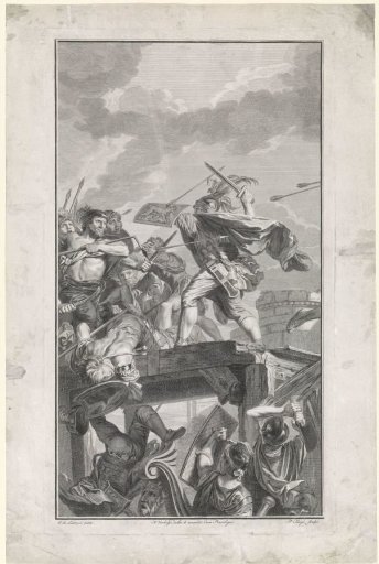 Horatius Cocles Defends Himself on the Bridge