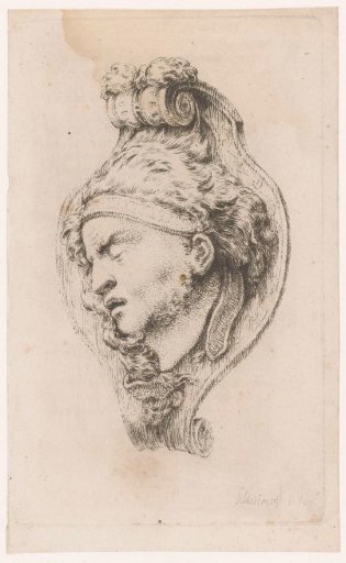 Mask with a Male Head in Profile
