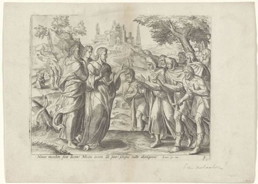 Christ healing the ten lepers