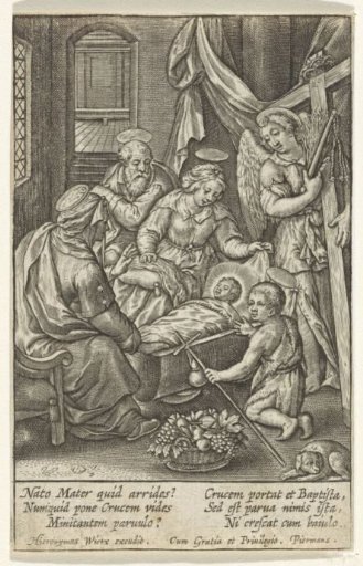 The Christ Child Sleeping in the Cradle