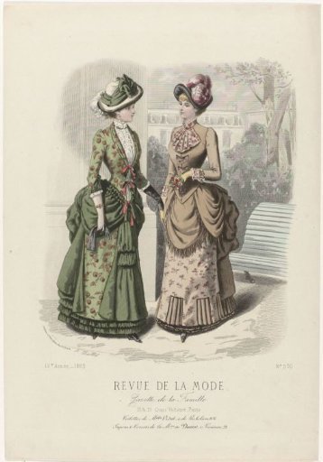Revue de la Mode, Gazette de la Famille, Sunday 22 April 1883, 12th year, No. 590: Outfits of the Misses Vidal (...)