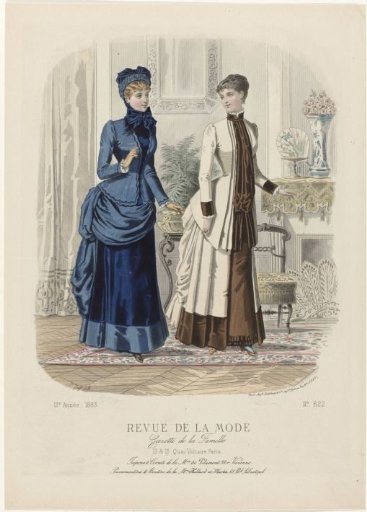Revue de la Mode, Gazette de la Famille, Sunday 2 December 1883, 12th year, No. 622: Skirts & Corsets (...)