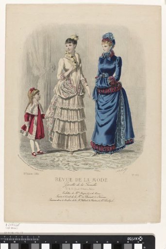 Revue de la Mode, Gazette de la Famille, Sunday 9 March 1884, 13th Year, No. 636: Outfits of Mrs. Bazin (...)