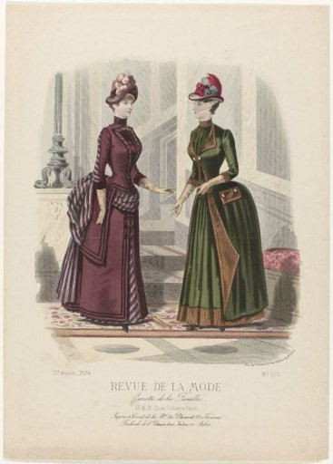 Revue de la Mode, Gazette de la Famille, Sunday 14 December 1884, 13th Year, No. 676: Petticoats & Corsets (...)