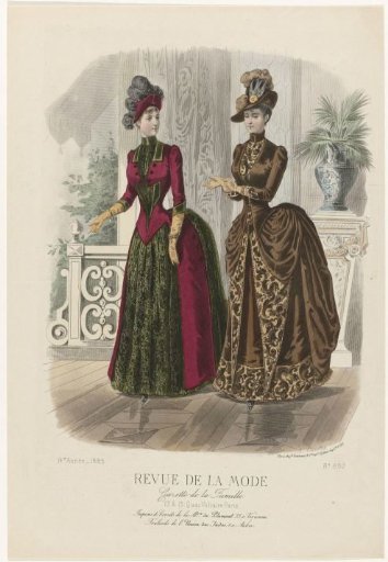 Revue de la Mode, Gazette de la Famille, Sunday 5 April 1885, 14th Year, No. 692: Petticoats & Corsets (...)