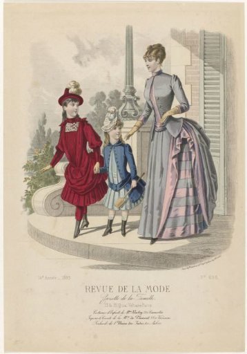 Revue de la Mode, Gazette de la Famille, Sunday 3 May 1885, 14th Year, No. 696: Children's Costumes (...)