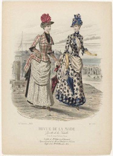 Revue de la Mode, Gazette de la Famille, Sunday 19 July 1885, 14th Year, No. 707: Outfits of Mrs. Duluc (...)