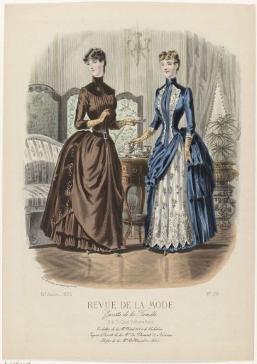 Revue de la Mode, Gazette de la Famille, Sunday 20 September 1885, 14th Year, No. 716: Outfits of M. Vidal (...)